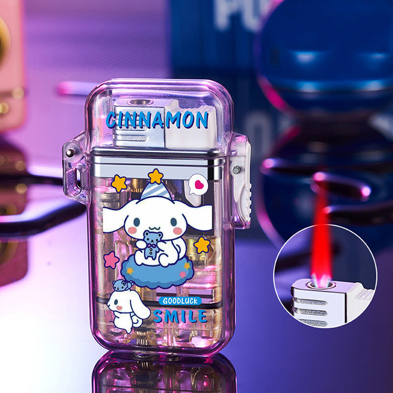 New Windproof Transparent Colorful Lighter - Creative Gift