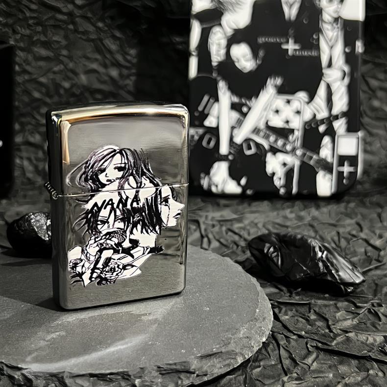 Vintage Dasaki Nana Punk Gold Kerosene Lighter