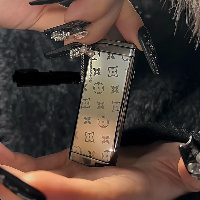 Compact Ultra-Thin Metal Windproof Lighter
