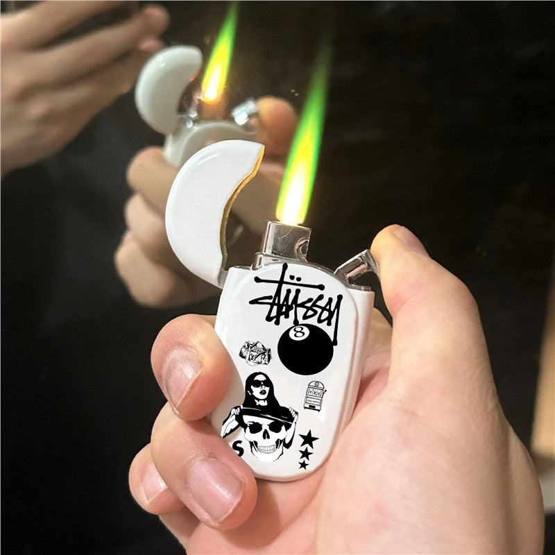 Creative Flame Windproof Lighter - Stylish Design