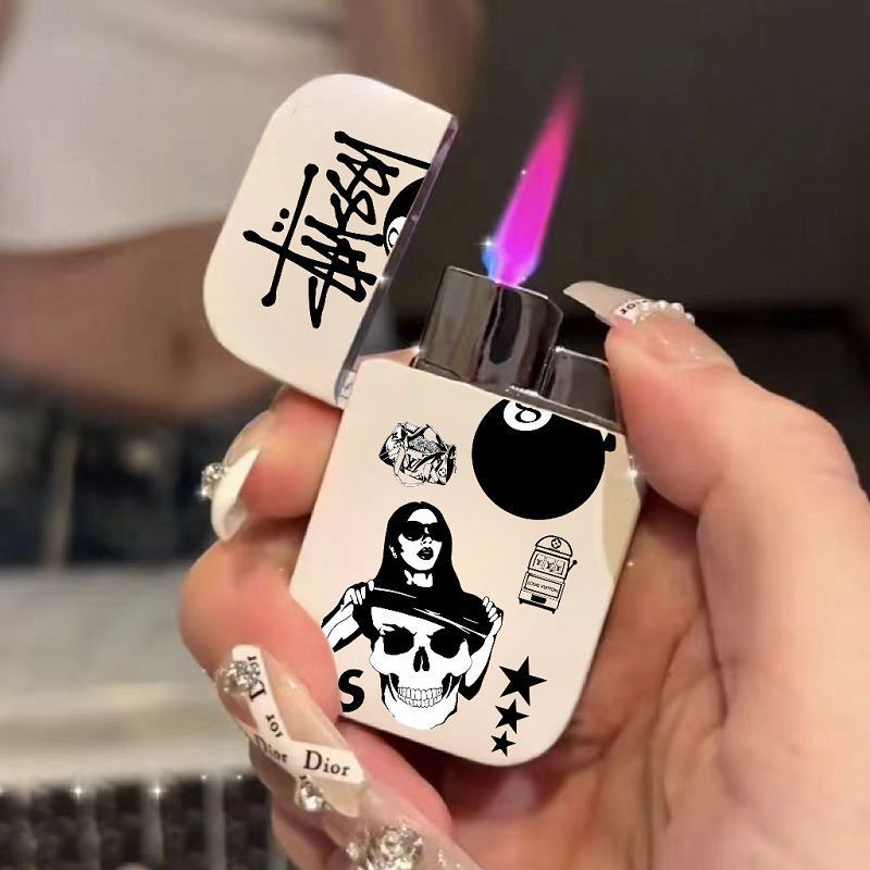 Creative Flame Windproof Lighter - Stylish Design