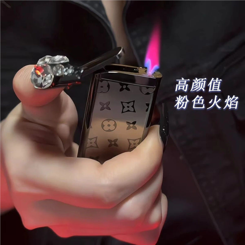Compact Ultra-Thin Metal Windproof Lighter