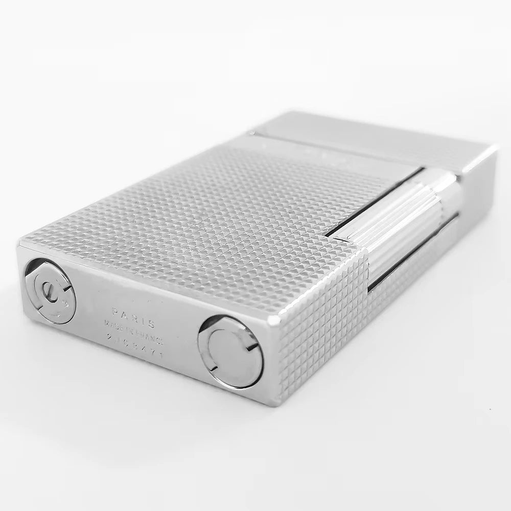 Luxury Metal Lighter Lattice Wide Edge L2 Brand Gas Butane Ping Sound Father's Birthday Collection Limited Edition