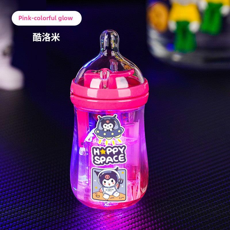 Cute Mini Luminous Transparent Bottle Lighter