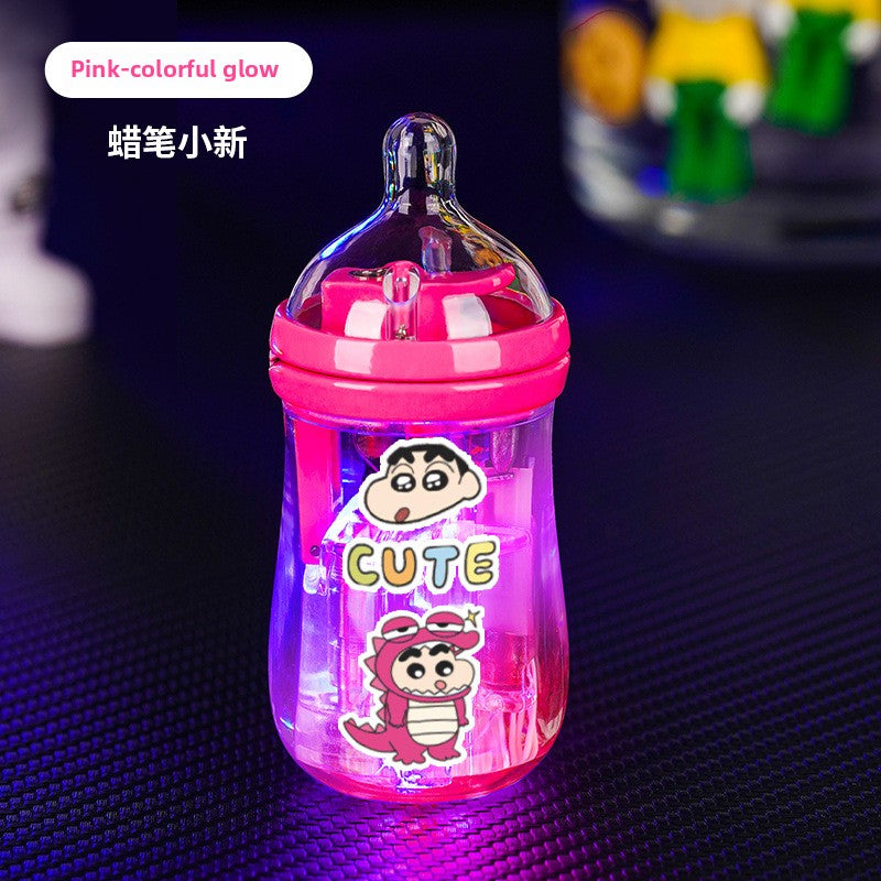 Cute Mini Luminous Transparent Bottle Lighter