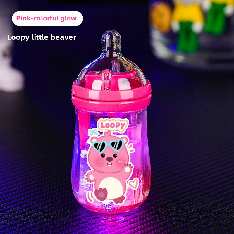 Cute Mini Luminous Transparent Bottle Lighter