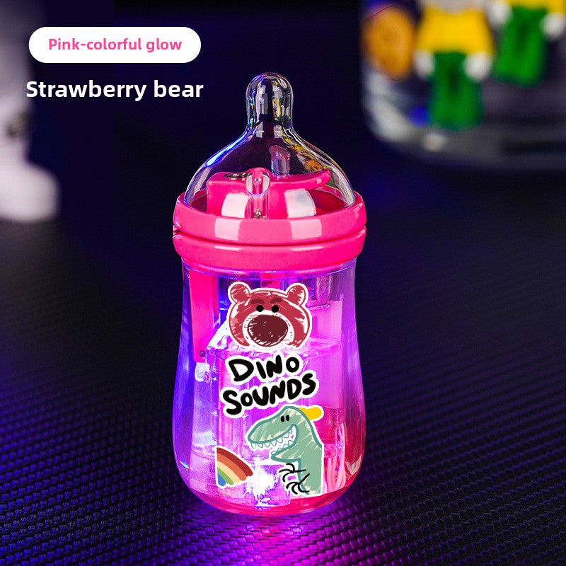 Cute Mini Luminous Transparent Bottle Lighter