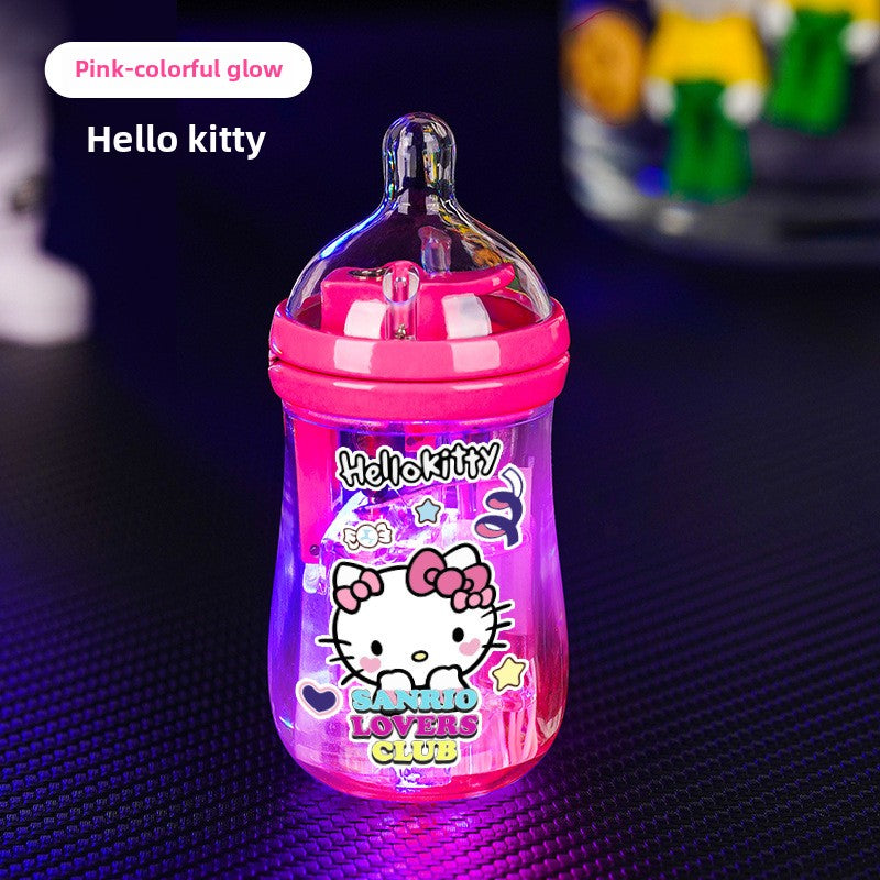 Cute Mini Luminous Transparent Bottle Lighter