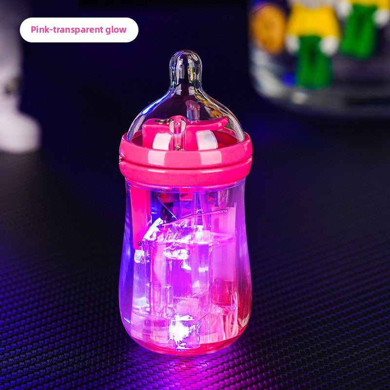 Cute Mini Luminous Transparent Bottle Lighter