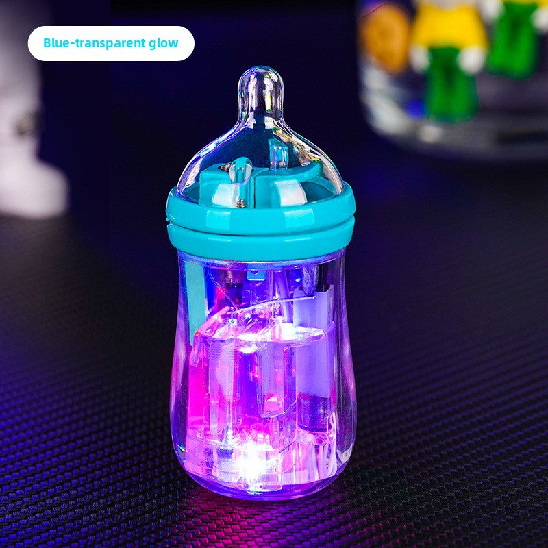 Cute Mini Luminous Transparent Bottle Lighter
