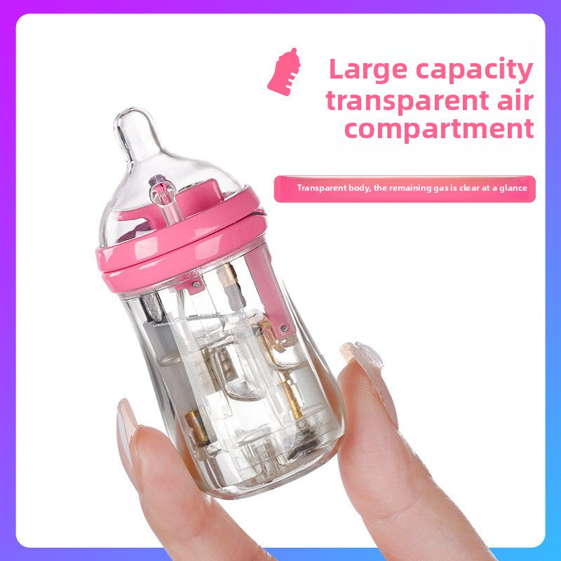 Cute Mini Luminous Transparent Bottle Lighter