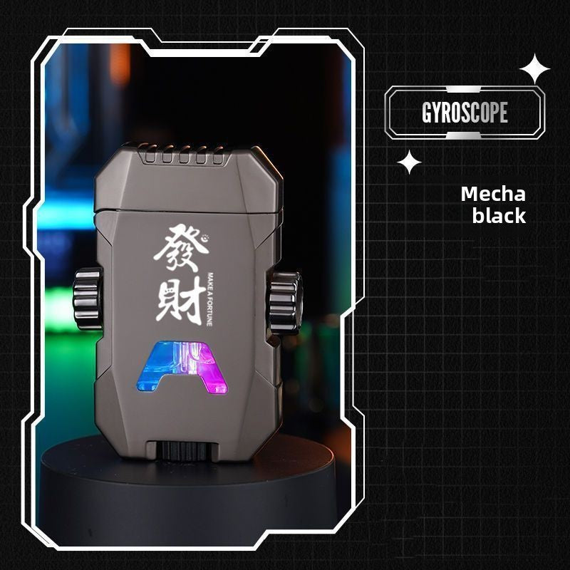 Mecha Luminous Gyro Windproof Lighter
