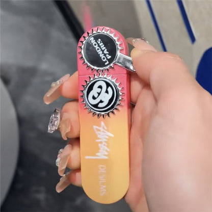 Stussy Metal Gun Flame Lighter - Black/Silver/Pink