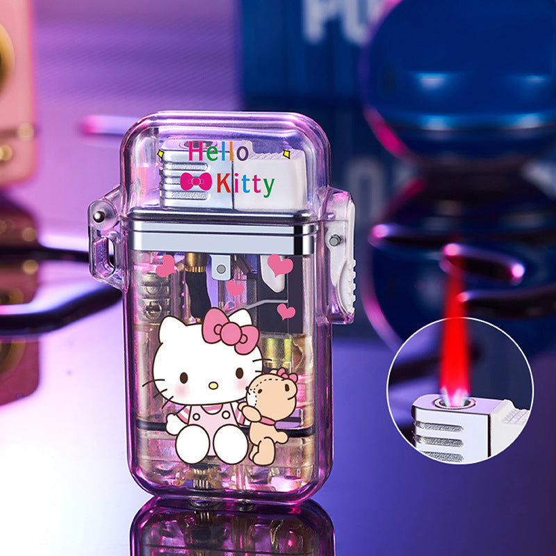 New Windproof Transparent Colorful Lighter - Creative Gift