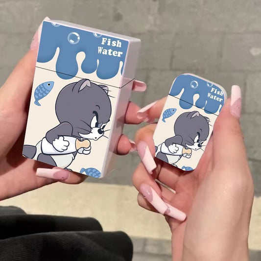 Tom and Jerry Cat & Mouse Lighter & Cigarette Case Set of 20