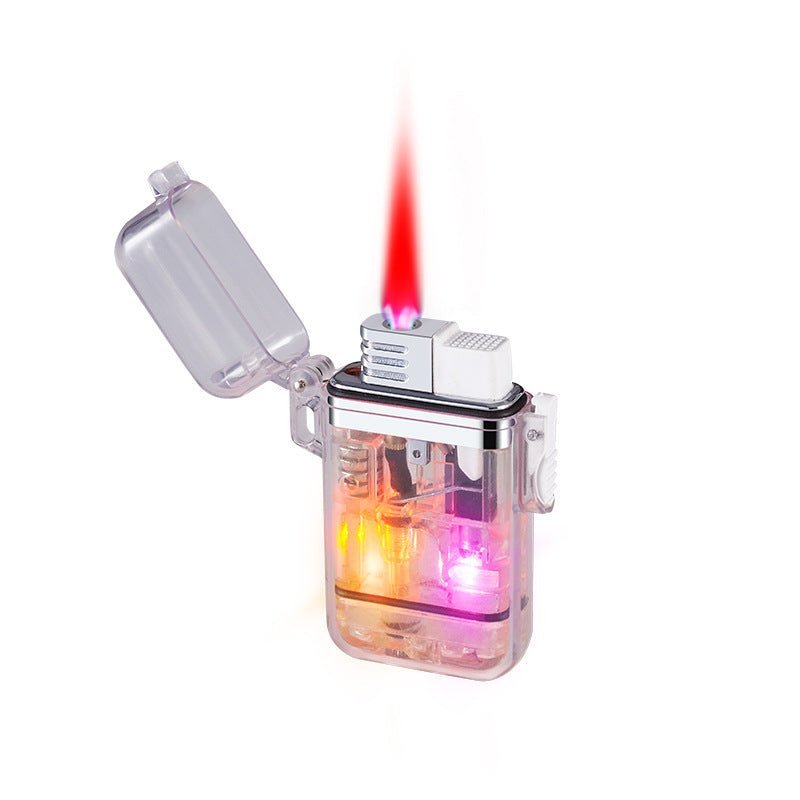 New Windproof Transparent Colorful Lighter - Creative Gift