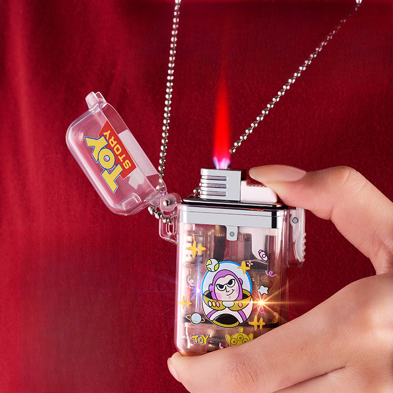New Windproof Transparent Colorful Lighter - Creative Gift