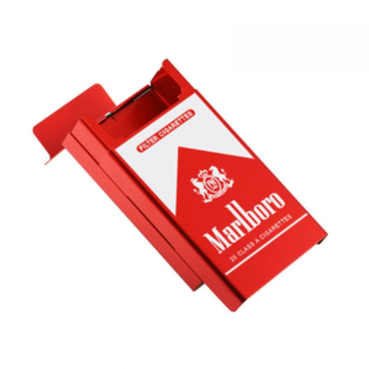 Pink Aluminum Lighter & Cigarette Case Waterproof Creative Marlboro Design